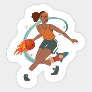 Blazing Hoops Sticker